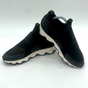 Sorel Womens Kinetic Sneak Sneakers Shoes Black LL3507-010 Hook Loop Size 8